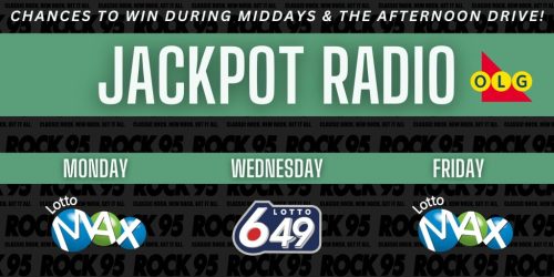 Jackpot Radio - Chances to win Monday, Wednesday and Friday
