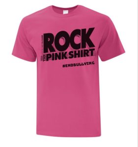 Rock 95s Pink Shirt for Pink Shirt Day