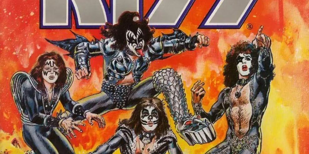 KISS blood infused comic as merch
