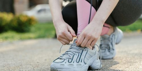 walking runners feet via pexels by mart production