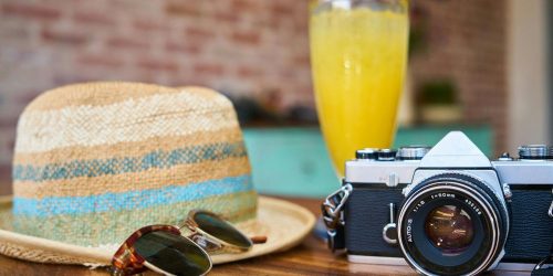 vacation glasses hat camera from pexels by pixabay