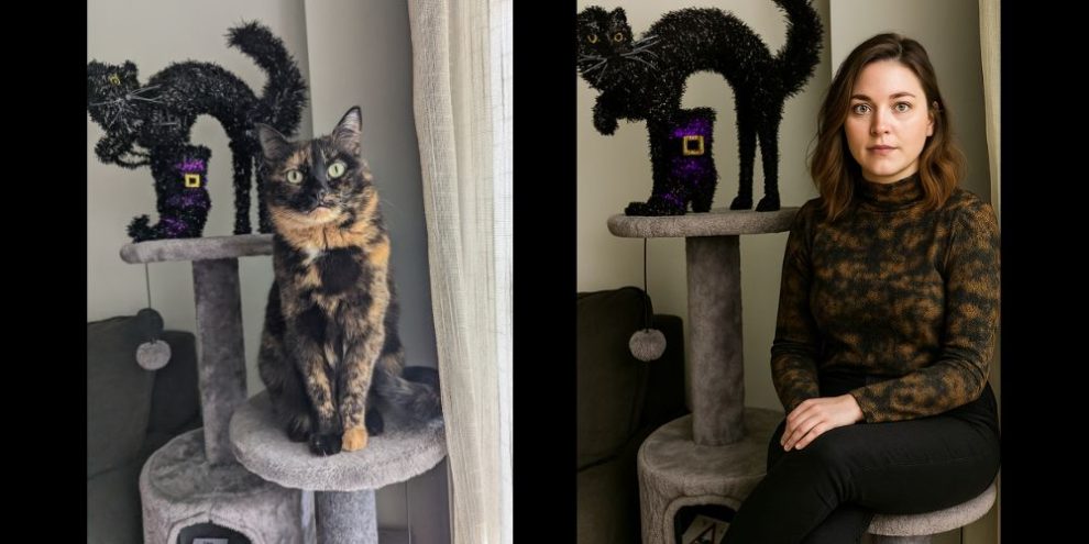 halloween cat/ luna via MJ