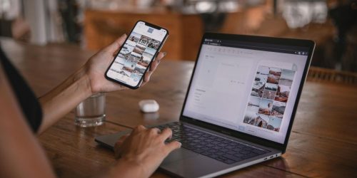 computer and phone via pexels by Plann