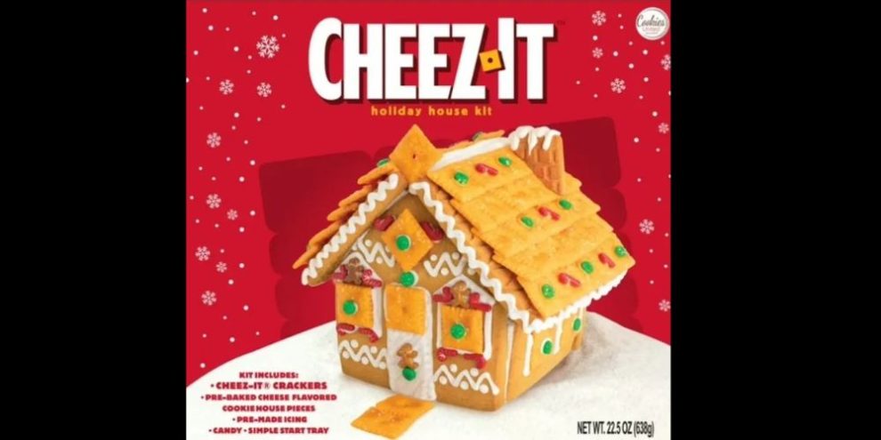 Cheez- it gingerbread house via FB