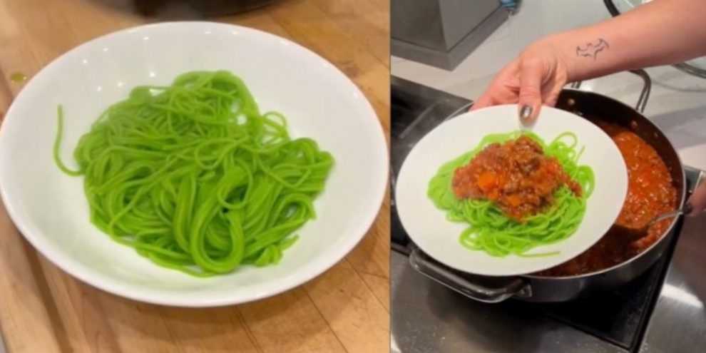 Grinch spaghetti