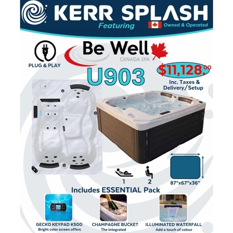 A Be Well U903 Plug in Play Hot Tub