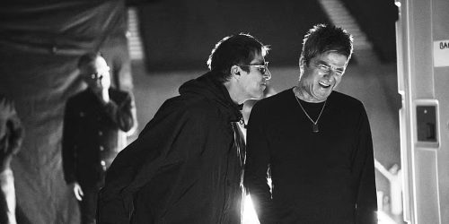 Oasis Liam and Noel Gallagher By Simon Emmett