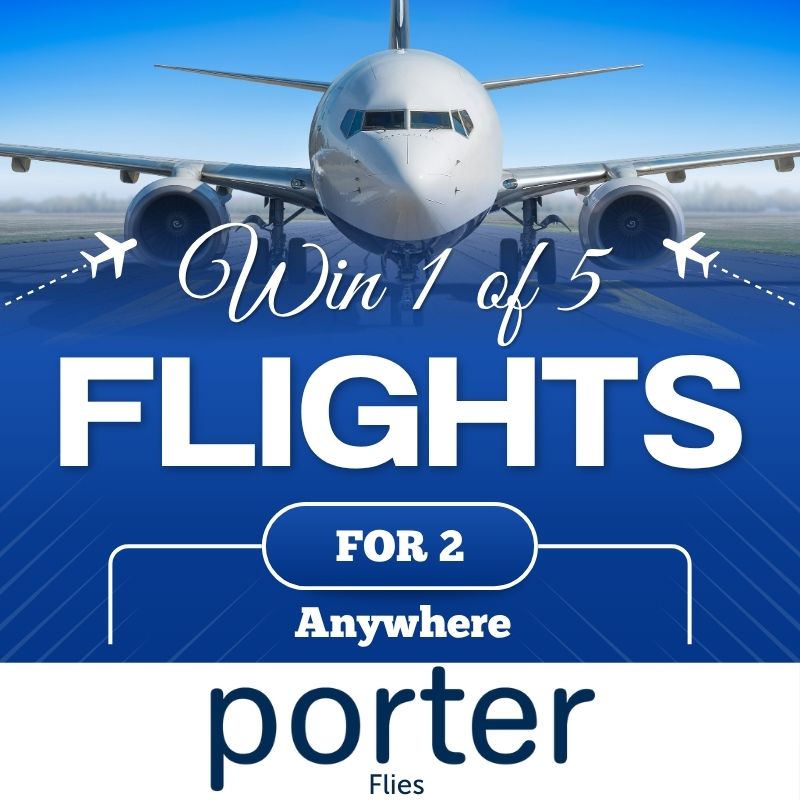 1 of 5 Flights for two Anywhere Porter Airlines Flies