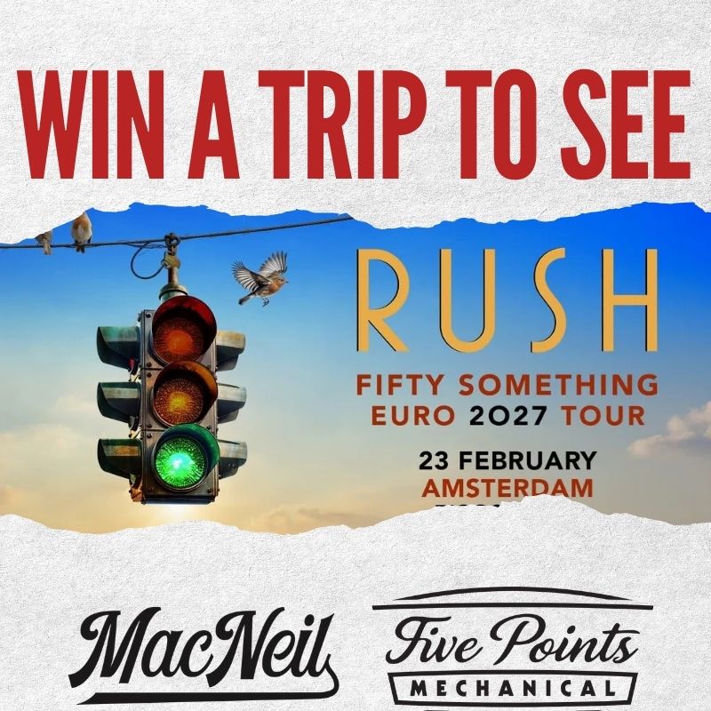 A Trip for Two to see Rush live concert in Amsterdam