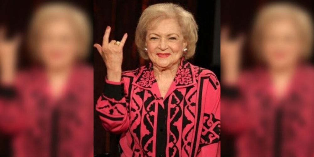 Betty White Rocking Out