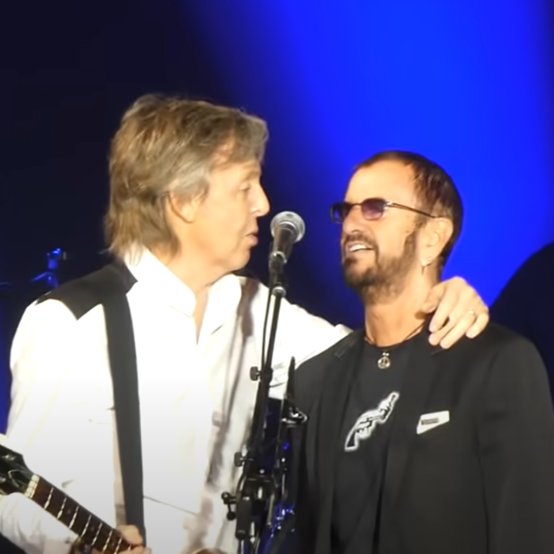 Paul And Ringo Reunite at Dodgers Stadium